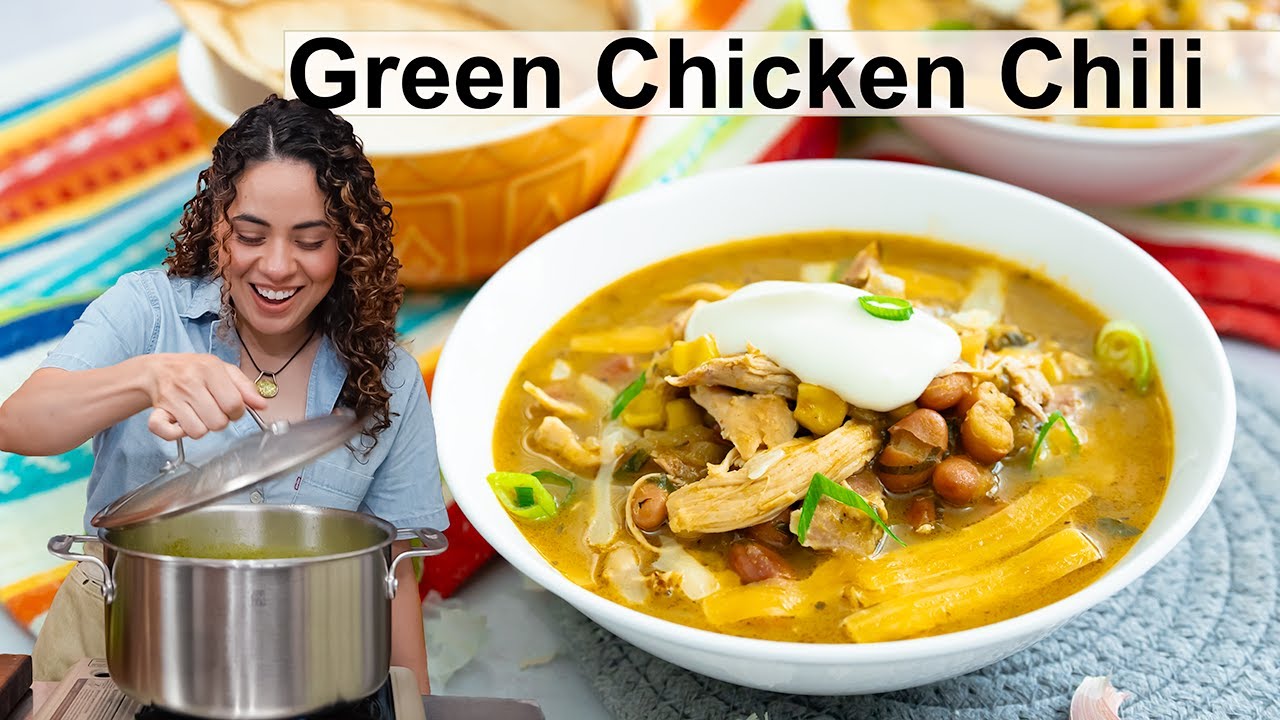 Easy Green Chicken Chili: Delicious and Comforting! - YouTube