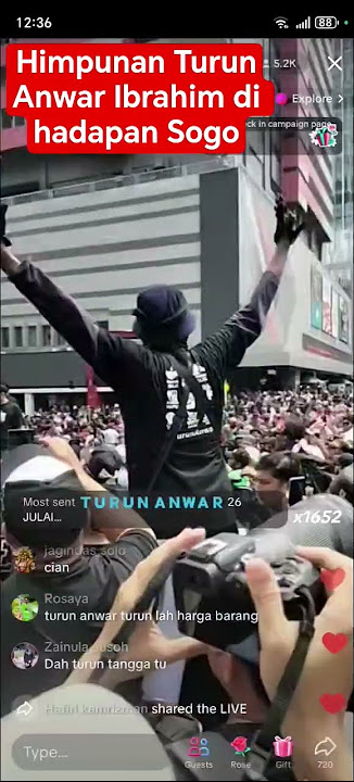 Part 1 : Himpunan Turun Anwar Ibrahim di hadapan Sogo #Turunanwar #jalanTar #fyp #trending