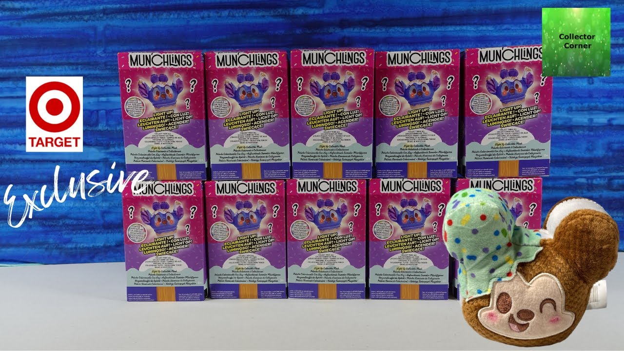 Распаковка эксклюзивной плюшевой игрушки Munchlings от Disney TARGET со светящимся ароматом