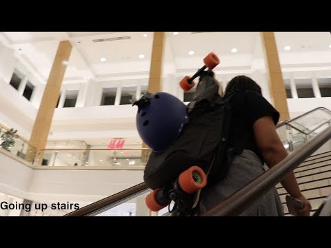 what it s like carrying a boosted board with the backpack around