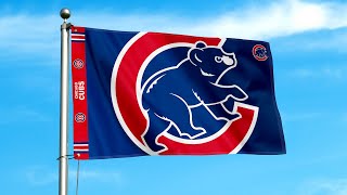 Chicago Cubs Bold 3x5 Printed Header Flag