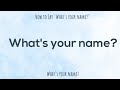 How Do You Say What S Your Name In Spanish How Do You Say What S Your Name In Spanish