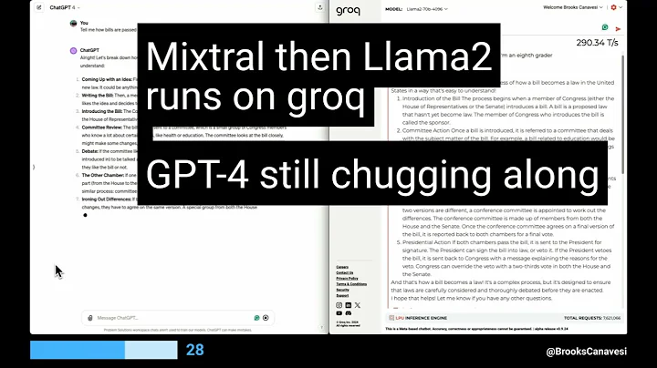 AI Speed Showdown: Groq vs ChatGPT - Groq's LPU Crushes ChatGPT 4 in Epic Response Time Battle!