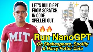 Run your own NanoGPT | Andrej Karpathy | How to use Shakespeare, Spotify and Harry Potter data
