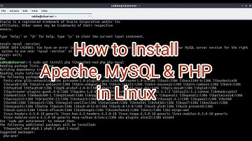 install apache php mysql in linux debian ubuntu