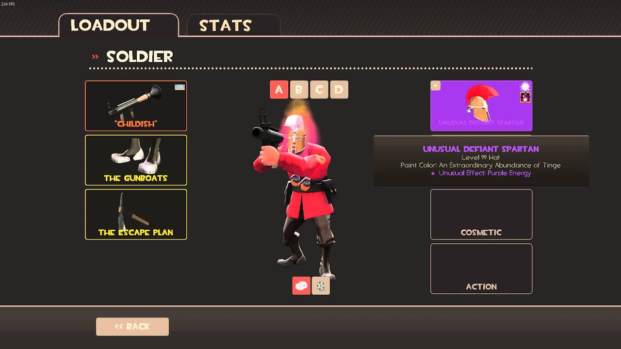 TF2 - Purple energy Defiant Spartan showcase (painted white)