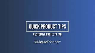 Quick Product Tips | Customize Projects Tab