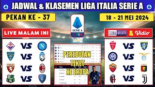 Jadwal Liga Italia 2024 Pekan 37 | Torino vs AC Milan ~ Inter Milan vs Lazio | Serie A 2023/24