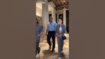 Dwayne "The Rock" Johnson and Emily Blunt at the film premiere #dwaynejohnson