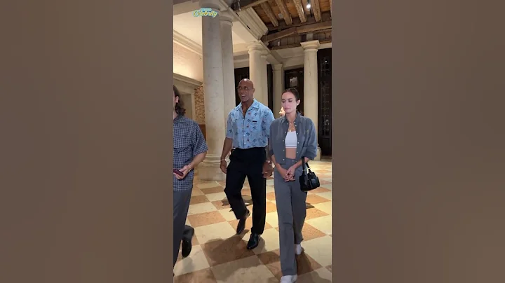 Dwayne "The Rock" Johnson and Emily Blunt at the film premiere #dwaynejohnson thumbnail