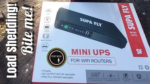 Mini UPS by Supa Fly: a UPS for WIFI Routers. Now you can have internet while we have load-shedding.