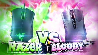 RAZER vs BLOODY 2! СРАВНЕНИЕ МЫШЕК ДЛЯ ПВП! BLOODY A9 VS RAZER ESSENTIAL! + КОНКУРС НА РЕЙЗЕР!