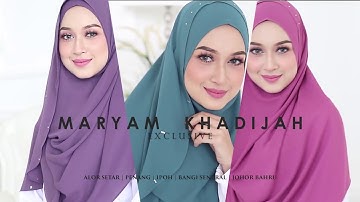 Maryam Khadijah Instant Shawl + Crystal Swarovski 2018 TEASER (MK Basic Swarovski)