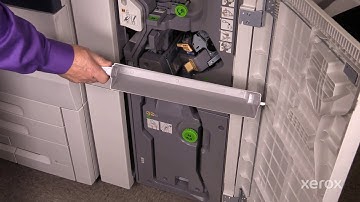 Xerox® PrimeLink® C9065 9070 Series Printer Emptying the Hole Punch Chad Bin