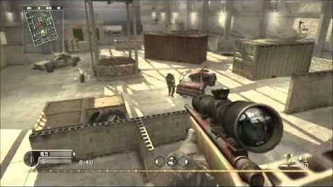 Call of Duty 4 1v1 quick scope rage quit