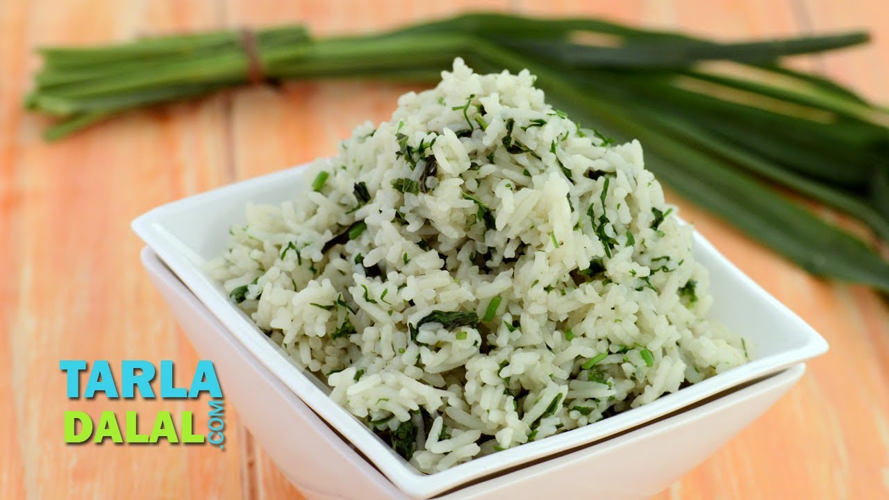 Thai Green Rice by Tarla Dalal