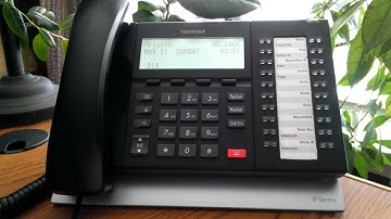 How to Transfer a Call to Voicemail using Toshiba Telephones ACC Telecom Video