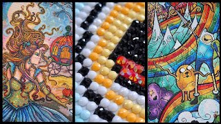 3+ HOURS ASMR 🤩 - TWO Full Diamond Paintings - Fall Asleep Fast - No Talking - Diamond Art Club