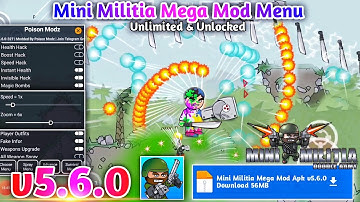 Mini Militia Mod Apk v5.6.0 | Mini Militia Mega Mod Menu v5.6.0 | Mini Militia Hack v5.6.0
