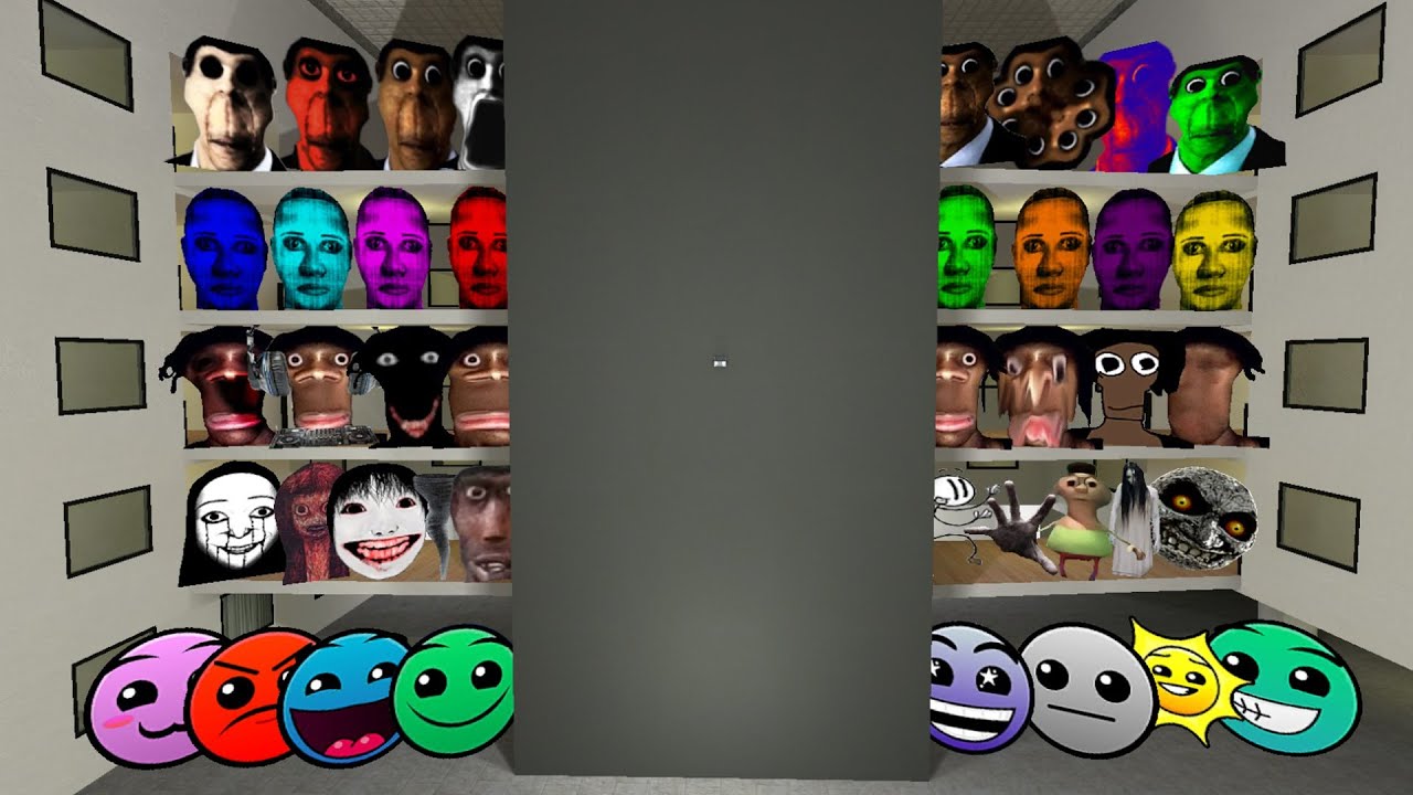 Obunga Nextbots, Selene Family, Juandale Pringle, Nicos Nextbots, Lobotomy Dash в Garry's Mod