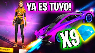 cómo GANAR LA PRINCESA DE LAS CARRERAS EN RULETA MAGICA Y AUTO MORADO MCLAREN P1 KYANOS FREE FIRE