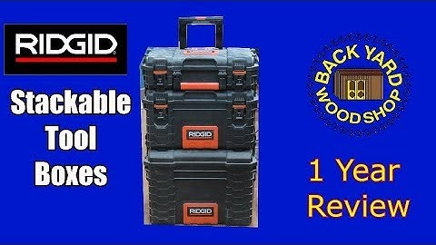 Review RIGID Stackable Tool Boxes