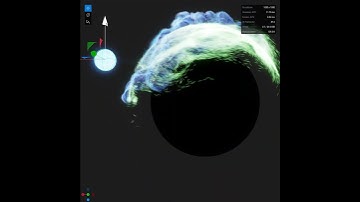 force field / shield impact simulation in EmberGen