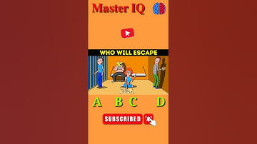 WHO WILL ESCAPE? #shorts #youtubeshorts #viral #iq #quiz #puzzle #riddles #iqtest #masteriq