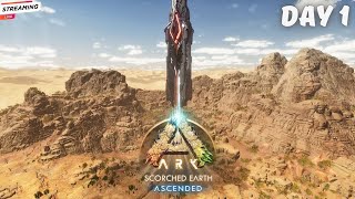 🔴 Ark Survival Ascended Tamil Live // New Map Scorched Earth // Day - 1