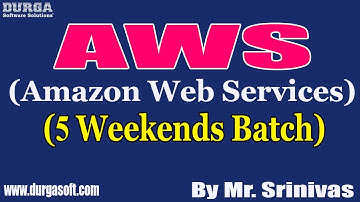 AWS (Amazon Web Services) (5 Weekends Batch) tutorials || by Mr. Srinivas On 18-07-2021 @10AM IST