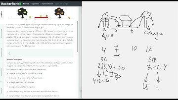 Solving hackerrank problem "Apple and Orange"