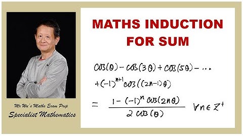 Specialist Maths | Unit 3 | Maths Induction for Sum | Trigonometric product and double angle ID (CF)