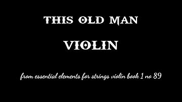 This Old Man / violin