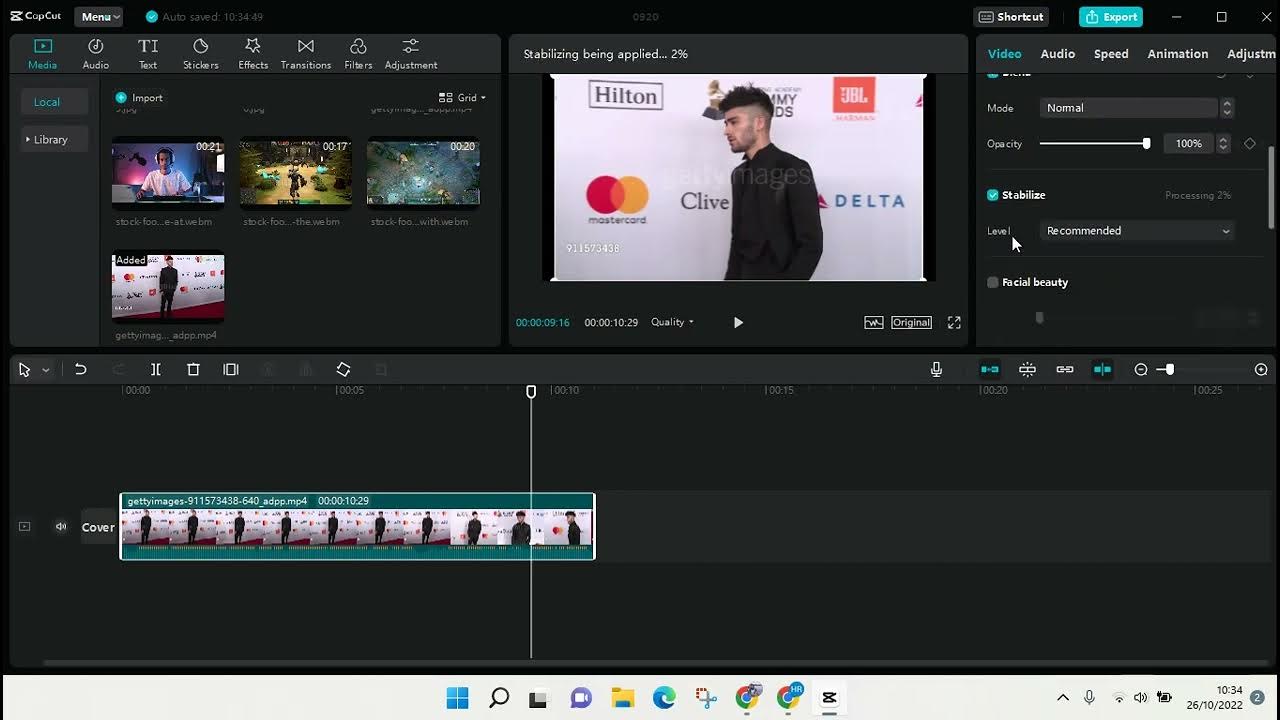 Stabilizing video tutorial in capcut for pc youtube
