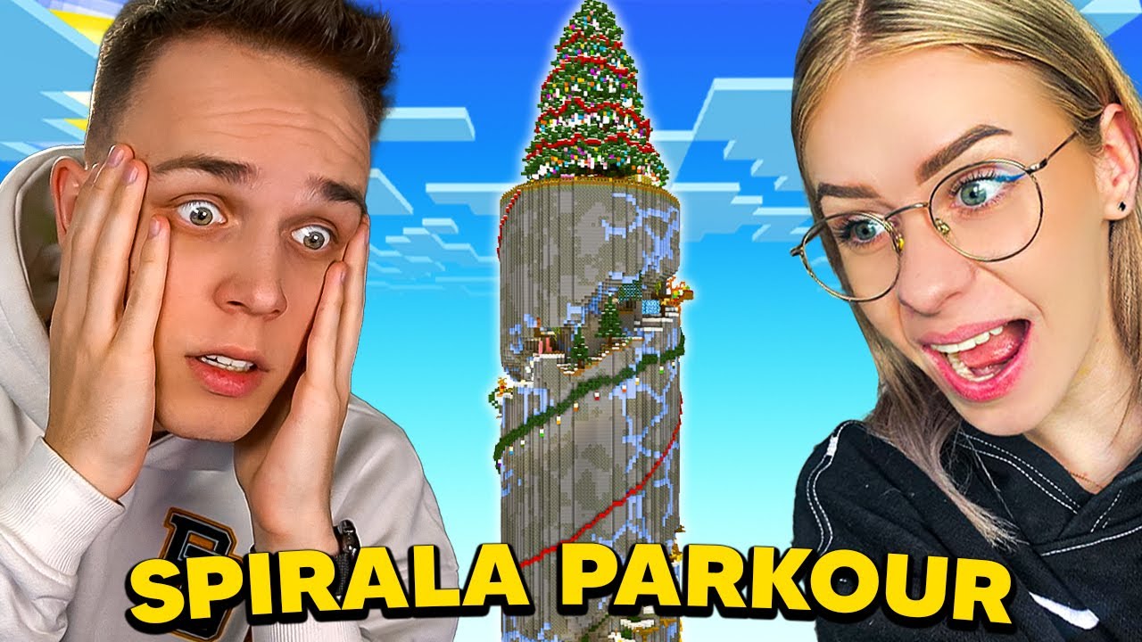 Świąteczna SPIRALA PARKOUR ze Szczypsonem w Minecraft!