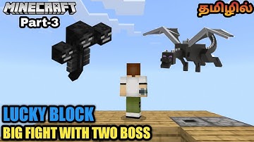 Minecraft pocket edition | minecraft lucky block one block gameplay in tamil |jinesh gaming | part-3