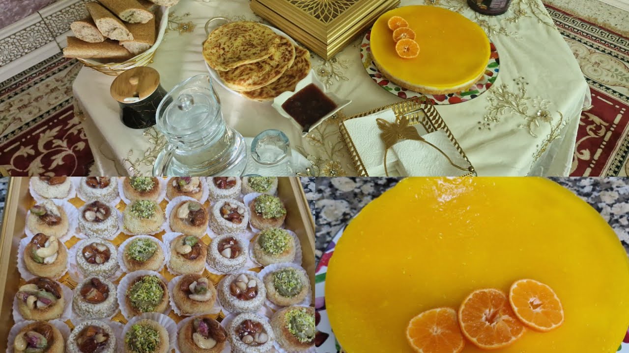 جيين عندي ضياف عزاز كبرت بيهم🥰2شكيلات الكنافة غزالين😘طارطة الليمون 🍋 متشبعش منها😋😋😋