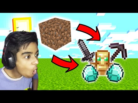 Minecraft, But DIRT Drops OP Items