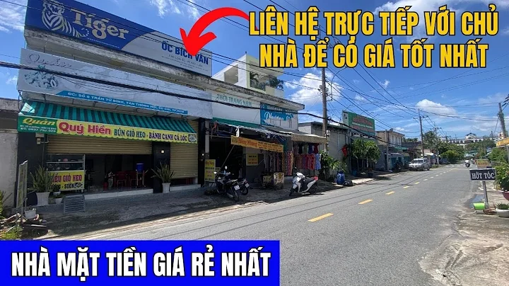 NHÀ MẶT TIỀN - Kẹt tiền cần bán gấp căn nhà mặt tiền GIÁ RẺ có cả sân vườn.