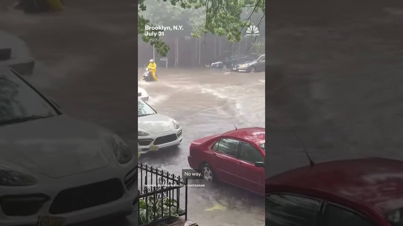 New York slammed with heavy rain and flooding New York slammed with heavy rain and flooding