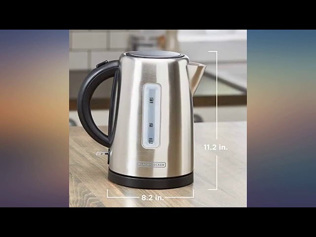 Black+Decker 1 Liter Concealed Coil Electric Kettle, 2 Years