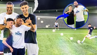 I LEFT MBAPPÉ SPEECHLESS!😱 Football challenges vs Neymar, Donnarumma \& Mbappé