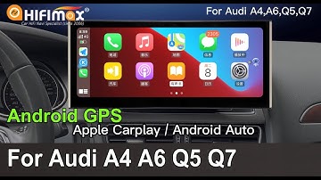 Audi A4 A6 Q5 Q7 Android GPS navigation built-in Apple CarPlay Android Auto 10.25