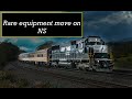 Rare equipment move on ns plus non stop pittsburgh line action