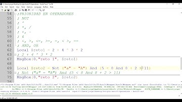 Tutorial AutoIT desde cero | Orden de prioridad en operadores | Video 10
