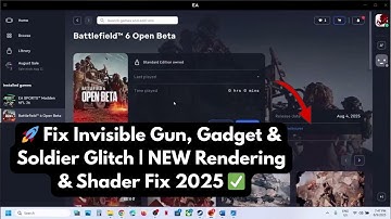 🚀 Battlefield 6: Fix Onzichtbare Wapen-, Gadget- en Soldaat-Glitch | NIEUWE Rendering- en Shader-...