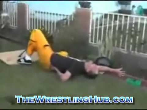 Crazy Backyard Wrestling Stunt Gone Wrong Botchamania Youtube