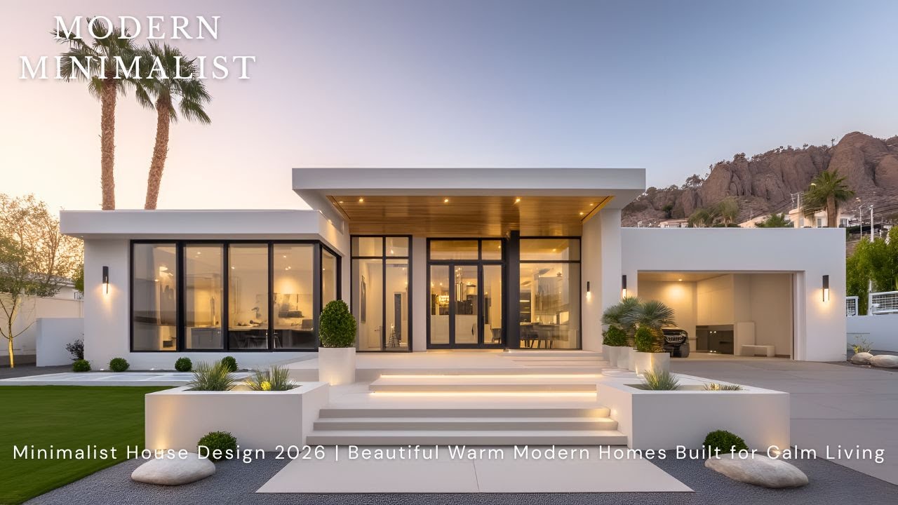 Crafting Modern Minimalist House Designs 2026 | The Art of Warm Minimalist Architecture