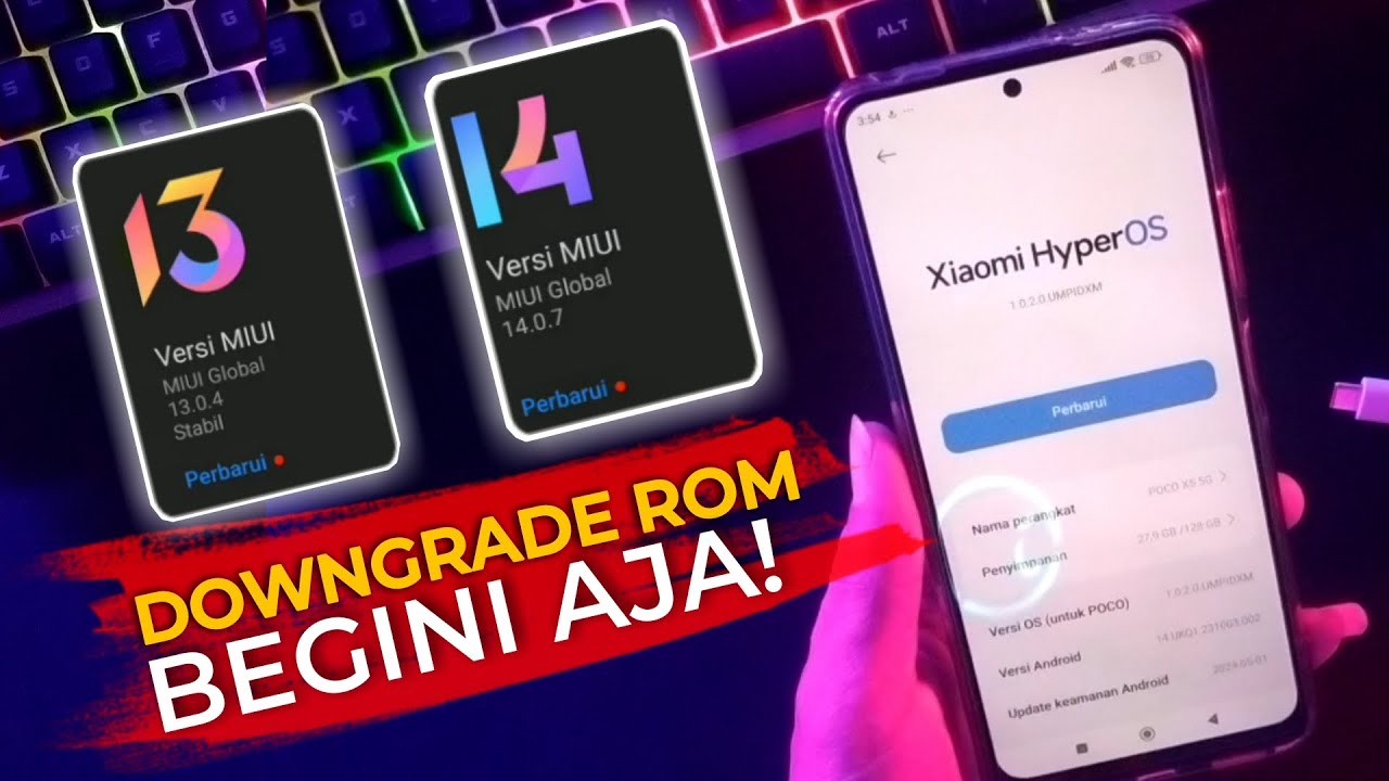 CARA DOWNGRADE XIAOMI HYPEROS KE MIUI 14,13,12.5,12 ALL POCO & REDMI
