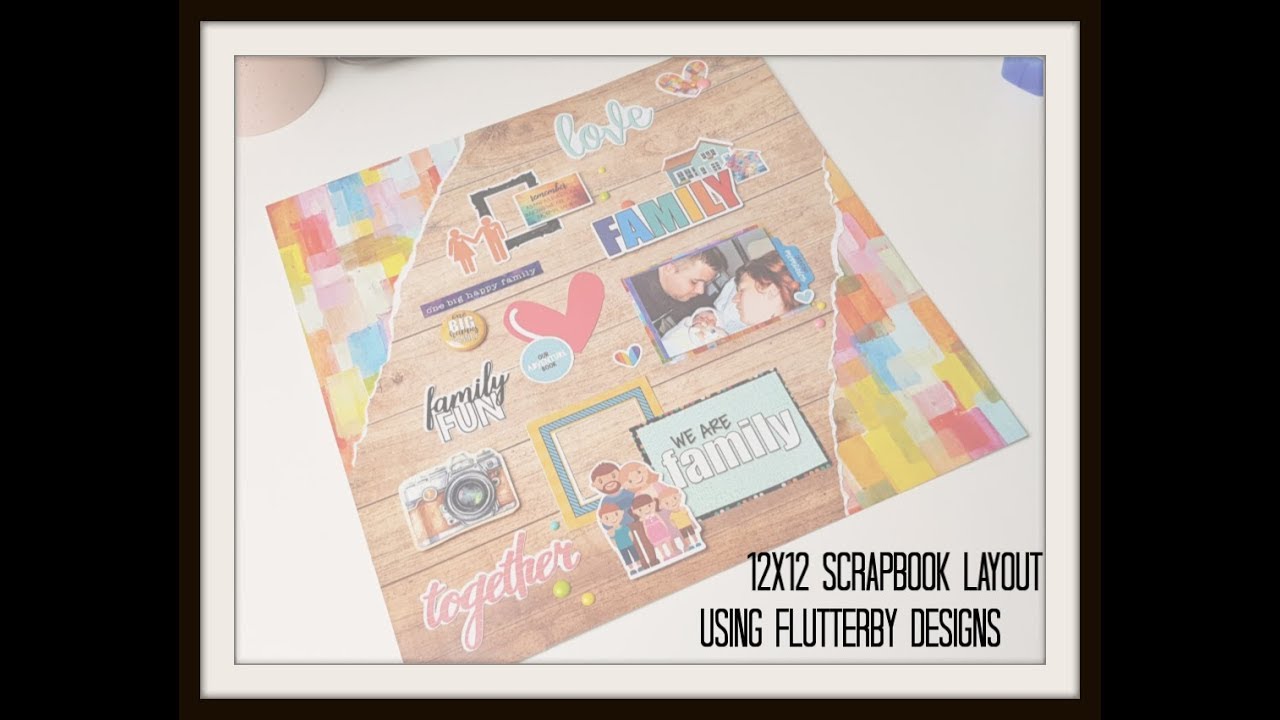 12x12 Layout using Flutterby Designs Collection